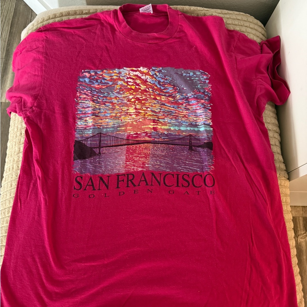 Fruit of the Loom Bright Pink T-Shirt